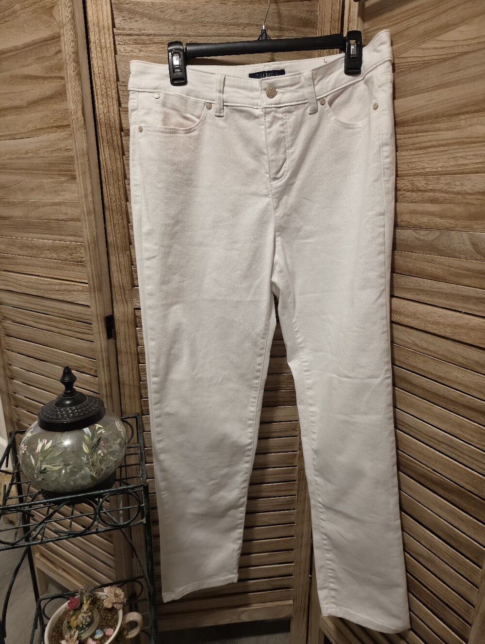 Talbots 10 White Cropped Jeans